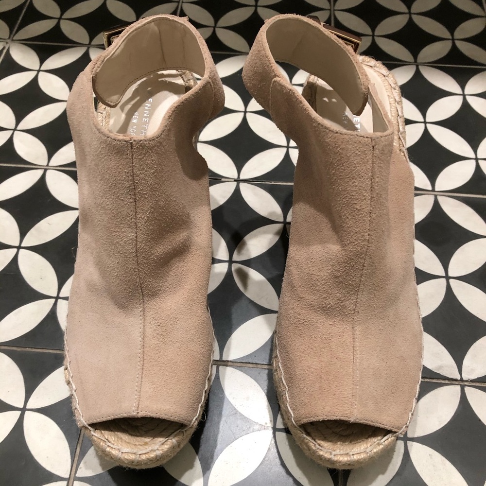 Kenneth Cole “Odette” Suede Espadrille Booties